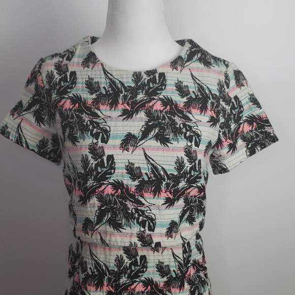 Topshop Tropical Print Trendy Mini Dress, Sz. 6 - Picture 6 of 8